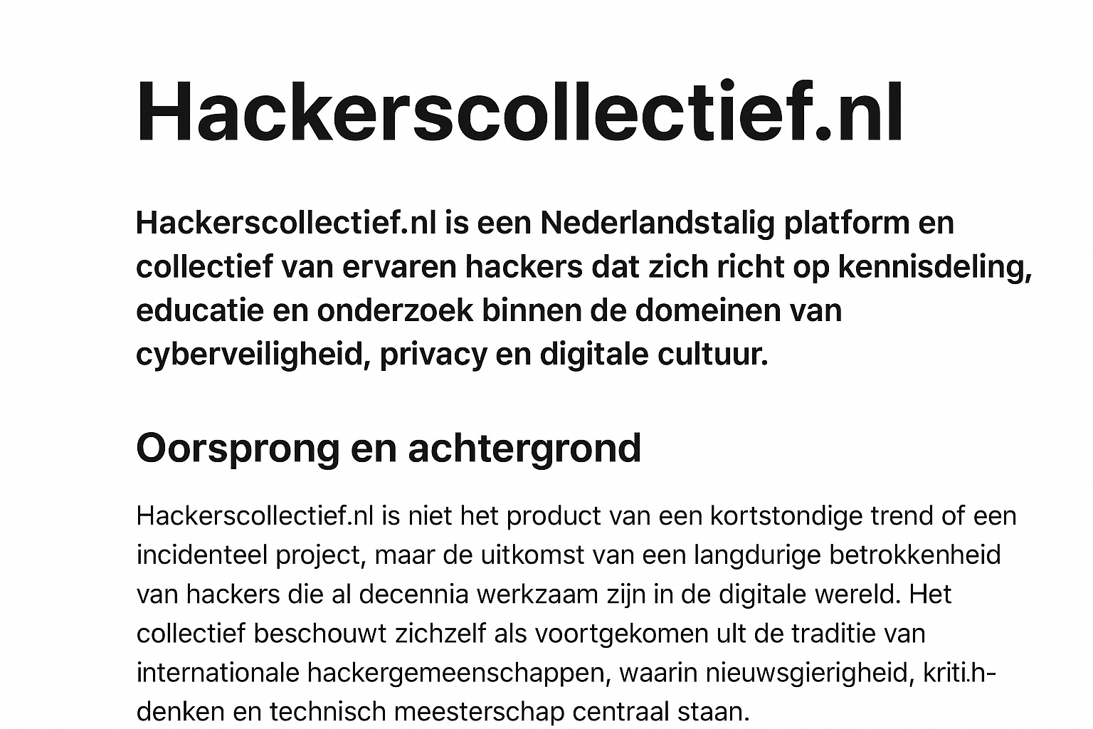 hackerscollectief.nl